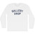 Gallery Drop Adult Cotton Long Sleeve T-shirt - White