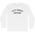 Let's Reggae Reefers Adult Cotton Long Sleeve T-shirt - White