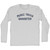 Music Trivia Gangster Adult Cotton Long Sleeve T-shirt - Grey Heather