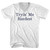 Tryin' Me Hardest Rage Font Adult Cotton V-neck T-shirt - White