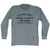It's Not Easy Being My Wife's Arm Candy Adult Tri-Blend Long Sleeve T-shirt - Athletic Grey