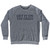 Get It On The Green Rage Font Adult Tri-Blend Sweatshirt - Athletic Grey