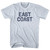 East Coast (No Arch And Stacked) Adult Tri-Blend T-Shirt - Athletic White