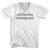 California Immigrant Rage Font Adult Cotton V-Neck T-Shirt - White