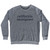 California Immigrant Rage Font Adult Tri-Blend Sweatshirt - Athletic Grey