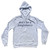 Don't Be A Dingleberry Rage Font Cotton-Poly Blend Hoodie - White