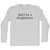 Don't Be A Dingleberry Rage Font Adult Cotton Long Sleeve T-Shirt - Grey Heather