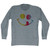 Soccer Smile Adult Tri-Blend Long Sleeve T-Shirt - Athletic Grey