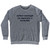 Sober Enough To Operate A Forklift Cooper Font Adult Tri-Blend Sweatshirt - Athletic Grey