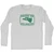 Hecho En Arlington Eagle Adult Cotton Long Sleeve T-shirt - Grey Heather