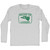 Hecho En Laredo Eagle Adult Cotton Long Sleeve T-shirt - Grey Heather