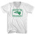 Hecho En Waterbury Eagle Adult Cotton V-neck T-shirt - White