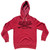Assareague Surf Break Crossed Surf Board Surfing Destination Cotton-Poly Blend Hoodie - Red
