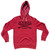 Jacksonville Surf Break Crossed Surf Board Surfing Destination Cotton-Poly Blend Hoodie - Red