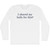 I Shaved My Balls For This. Rage Font Adult Cotton Long Sleeve T-Shirt - White