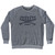 Piddleys Surf Break Crossed Surf Board Surfing Destination Adult Tri-Blend Sweatshirt - Athletic Grey