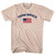 Team Bruce Over An American Flag Adult Tri-Blend T-Shirt - Sand