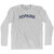 HOPKINS Adult Cotton Long Sleeve T-shirt - Grey Heather