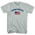 Team Bruce Over An American Flag Adult Tri-Blend T-Shirt - Athletic Cool Grey