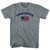 Team Bruce Over An American Flag Youth Tri-Blend T-Shirt - Athletic Grey