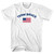 Team Bruce Over An American Flag Adult Cotton T-Shirt - White