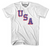 YOUTH LARGE- USA Miracle T-shirt, Cotton White - White- Final Sale Z6