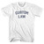 Custom Text Arched Over Law Text  Adult Cotton T-shirt - White
