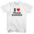 I Heart Track Baddies Adult Cotton T-shirt - White