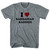 I Heart Barbadian Baddies Adult  Tri-Blend T-shirt - Athletic Grey
