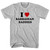 I Heart Barbadian Baddies Youth Cotton T-shirt - Grey Heather