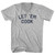 Let-Em-Cook Adult Cotton V-neck T-shirt - Grey Heather