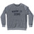 Mark It Zero Adult Tri-Blend Sweatshirt - Athletic Grey