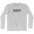 HUFF Adult Cotton Long Sleeve T-shirt - Grey Heather