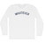 Whatever Adult Cotton Long Sleeve T-shirt - White