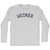 Uecker Adult Cotton Long Sleeve T-shirt - Grey Heather