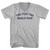 Two Plus Two Equals Four Adult Cotton V-neck T-shirt - Grey Heather