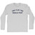Two Plus Two Equals Four Adult Cotton Long Sleeve T-shirt - Grey Heather
