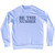 Be The Number Rage Font Adult Tri-Blend Sweatshirt - White