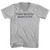 That's What The Money Is For! Custom Text Rage Font Adult Cotton V-Neck T-Shirt - Grey Heather