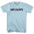 Hellscape Hollywood Sign Adult Cotton T-Shirt - Light Blue