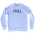 HULL Adult Tri-Blend Sweatshirt - White