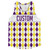 Argile Patterns Custom Finish Line Running Shirt Track Cross Made In USA - Purple Medium Varsity Yellow and White