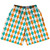 Argile Patterns Lacrosse Shorts Made In USA - Tiffany Blue Orange Tennessee and White