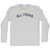 All Fours Adult Cotton Long Sleeve T-shirt - Grey Heather