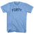 Forty Adult Tri-Blend T-shirt - Athletic Blue