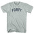 Forty Adult Tri-Blend T-shirt - Athletic Cool Grey