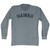 Hawaii Adult Tri-Blend Long Sleeve T-shirt - Athletic Grey