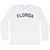 Florida Adult Cotton Long Sleeve T-shirt - White