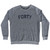 Forty Adult Tri-Blend Sweatshirt - Athletic Grey