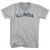 Illinois Adult Cotton V-neck T-shirt - Grey Heather